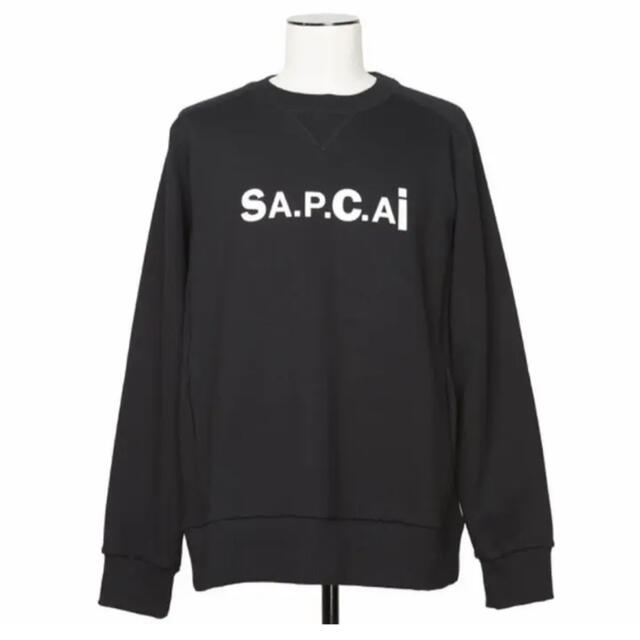 sacai a.p.c コラボスウェット 黒 Lサイズ