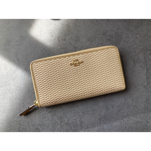 コーチ COACH 長財布 ベージュ