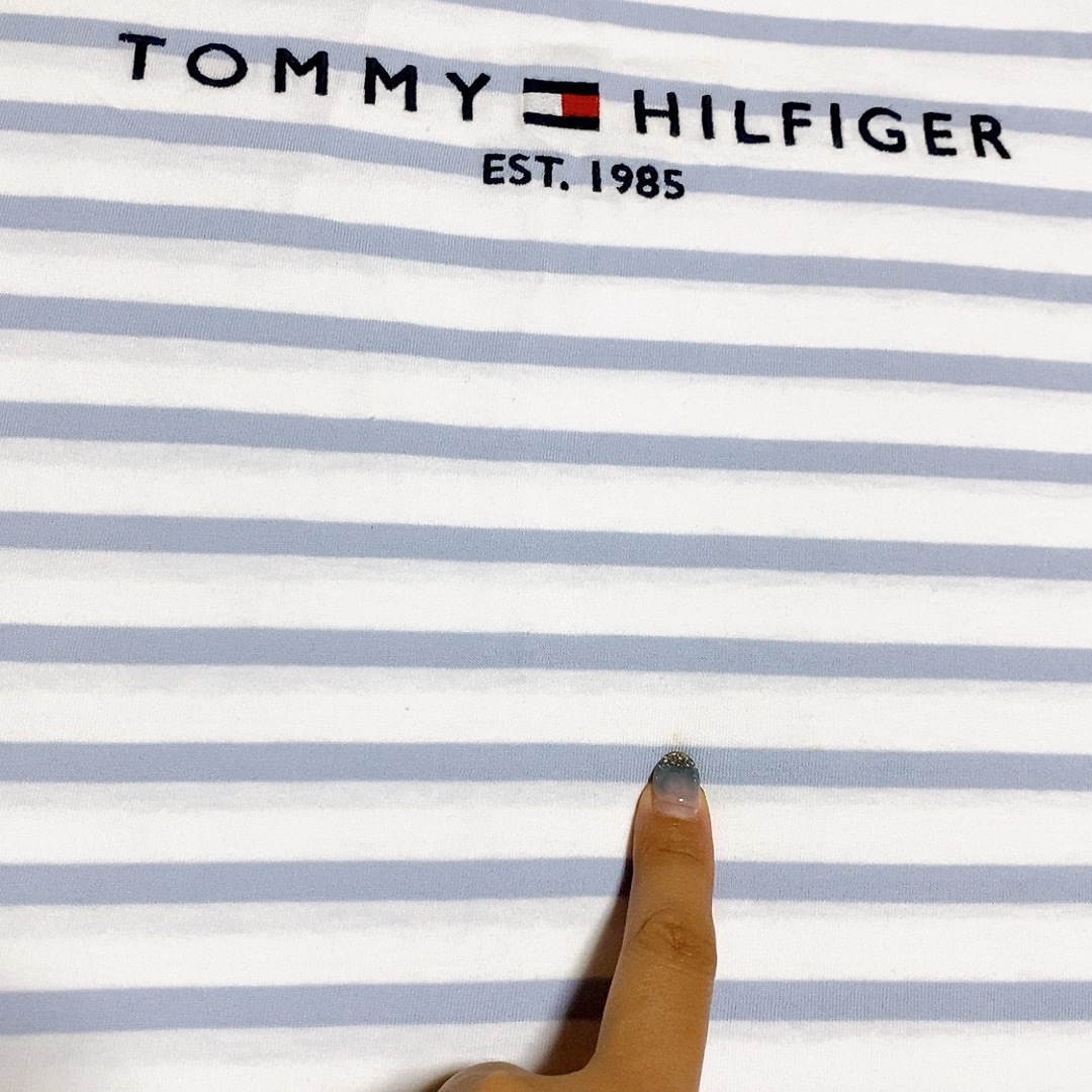 TOMMY HILFIGER(トミーヒルフィガー)のトミーヒルフィガー　半袖Ｔシャツ　ボーダー　レディース　大人用　M レディースのトップス(Tシャツ(半袖/袖なし))の商品写真