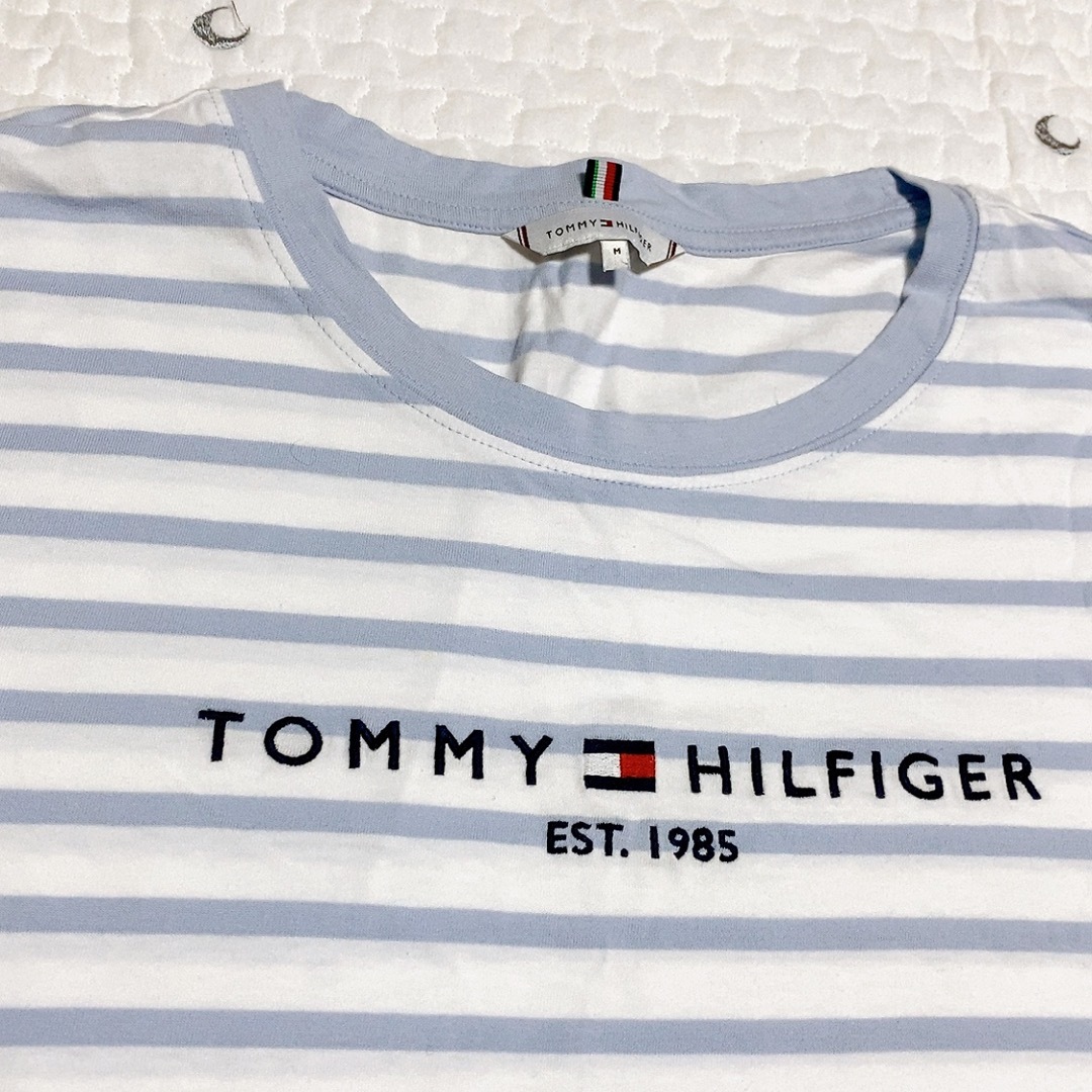 TOMMY HILFIGER(トミーヒルフィガー)のトミーヒルフィガー　半袖Ｔシャツ　ボーダー　レディース　大人用　M レディースのトップス(Tシャツ(半袖/袖なし))の商品写真