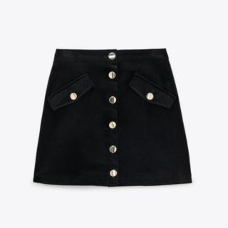 ザラ(ZARA)のZARAベルベットミニスカート(ミニスカート)