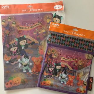 ダッフィー(ダッフィー)のダッフィ ハロウィン ファイル&巾着(キャラクターグッズ)