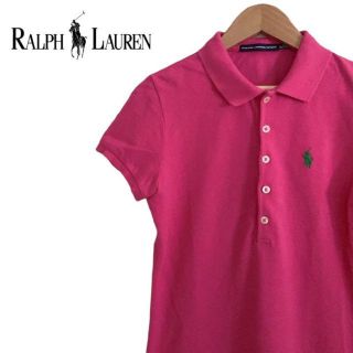 ラルフローレン(Ralph Lauren)のRALPH LAUREN ラルフローレン　ポロ　ワンピース ピンク　緑　半袖.(ポロシャツ)