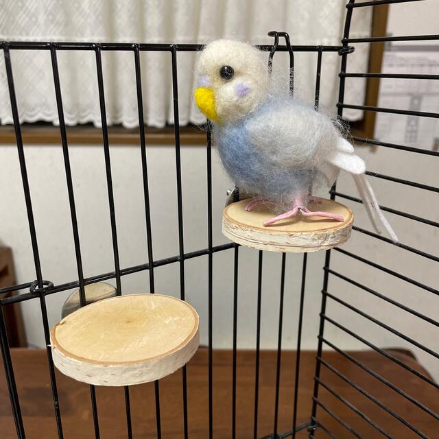 小型インコさんに　シラカバ自然木のまるい止まり木 直径約6cm x 2個セット その他のペット用品(鳥)の商品写真