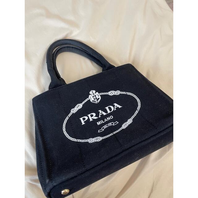 売り出し 極美品 PRADA カナパ Sストライプ グレー ショルダーバッグ