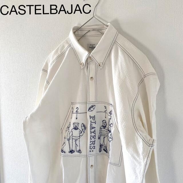 CASTELBAJACカステルバジャック長袖ホワイト白シャツメンズLlY2K