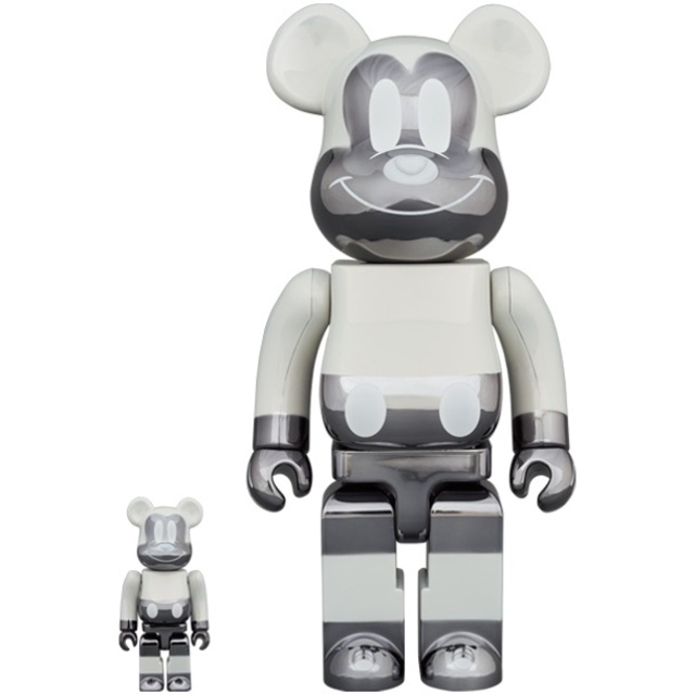 BE@RBRICK MICKEY MOUSE(R&W)100％400％