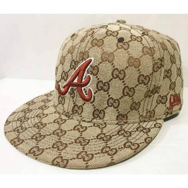 キャップNEW ERA ニューエラ グッチ柄 59FIFTY CAP 7-1/2