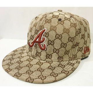 ニューエラー(NEW ERA)のNEW ERA ニューエラ グッチ柄 59FIFTY CAP 7-1/2(キャップ)