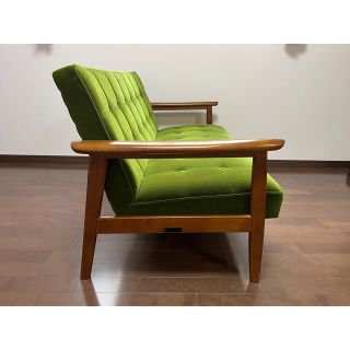 カリモク家具 - 【カリモク60】Kチェア2シーター(モケットグリーン