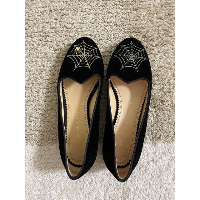 Charlotte Olympia(シャルロットオリンピア)のCharlotte Olympia ★ フラット パンプス スパイダー レディースの靴/シューズ(ハイヒール/パンプス)の商品写真