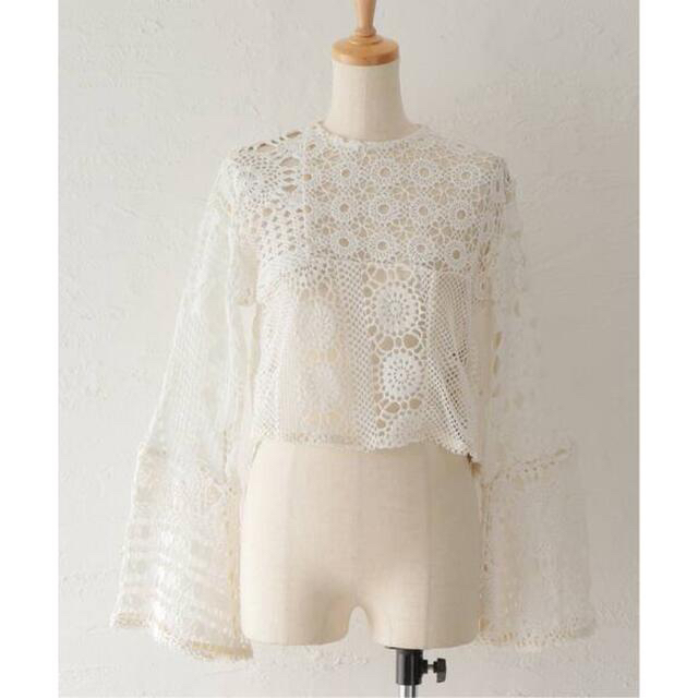 CITYSHOP(シティショップ)のマリオン ヴィンテージCROCHET LACE TOP レディースのトップス(シャツ/ブラウス(長袖/七分))の商品写真