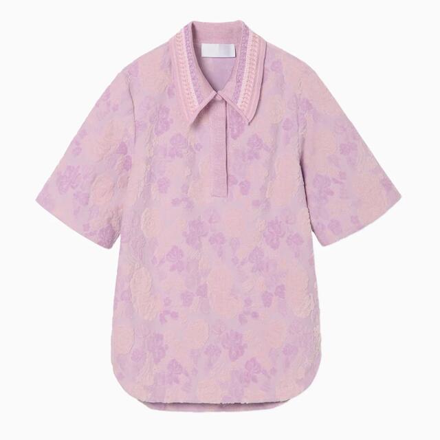 mame Flowered Jacquard Polo Shirt 1 タグあり