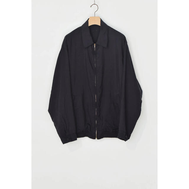 COMOLI シルク スイングトップ NAVY Size2