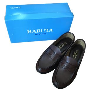 ハルタ(HARUTA)のHARUTA ハルタ　ローファー　ブラウン　合皮　22.5cm(ローファー/革靴)