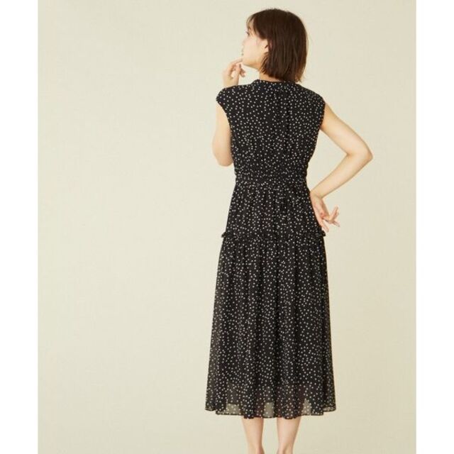 JILL by JILLSTUART(ジルバイジルスチュアート)のシアーティアードワンピース　ドット レディースのワンピース(ロングワンピース/マキシワンピース)の商品写真