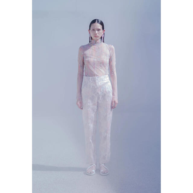 mame Hazy Floral Jacquard Trousers サイズ2 | workoffice.com.uy