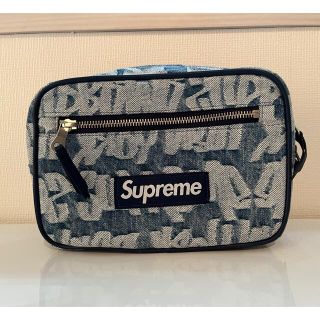 シュプリーム(Supreme)のFat Tip Jacquard Denim Waist Bag "Blue"(ウエストポーチ)