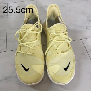 25.5cm/EUR40 NIKE FREEレモンイエロー ランニングシューズ(シューズ)