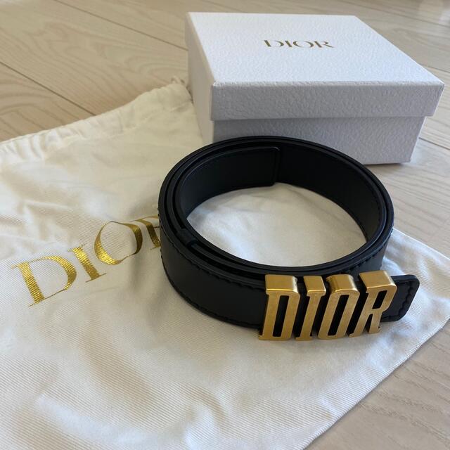 【DIOR】レディース　D-FENCE ベルト 30mm スムースカーフスキン