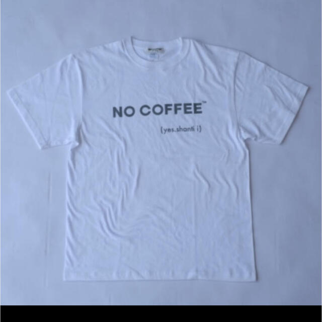 SHANTii(シャンティ)のNO COFFEE × SHANTi i﻿﻿ コラボTシャツ L 白 メンズのトップス(Tシャツ/カットソー(半袖/袖なし))の商品写真