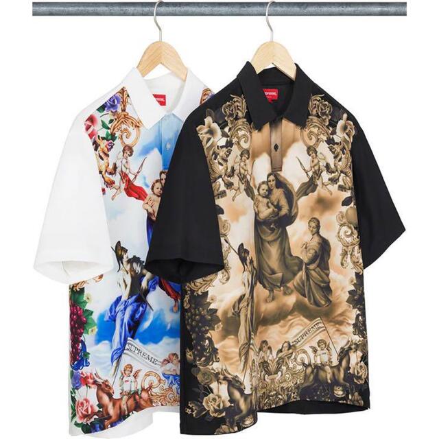 新品 22aw supreme heavenly silk polo 白M