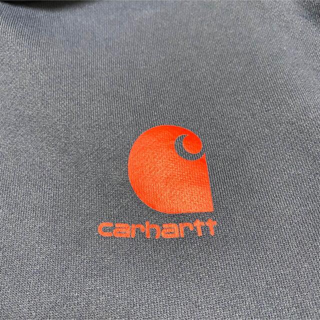 carhartt(カーハート)の90s 古着 カーハート パーカー ロゴプリント  袖プリント ゆるだぼ メンズのトップス(パーカー)の商品写真