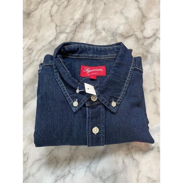 Supreme - 22FW Supreme Small Box Shirt Denim Lの通販 by   ♪ロバ ...