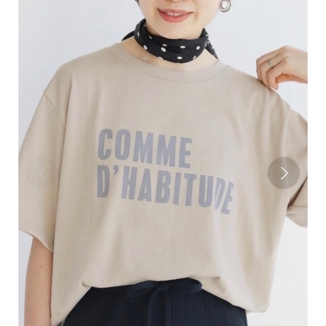 IENA(イエナ)のCOMME DHABITUDE Tシャツ　イエナ レディースのトップス(Tシャツ(半袖/袖なし))の商品写真