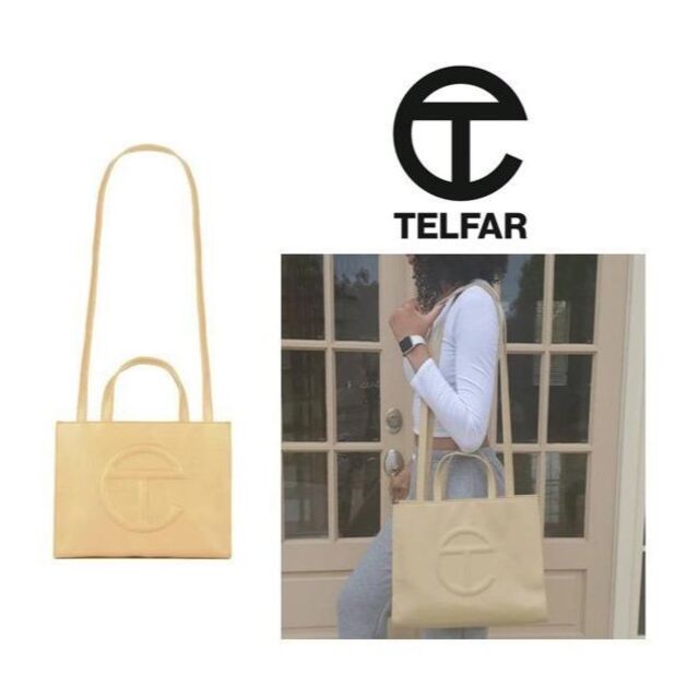 テルファー telfar ショッピングバッグ ミディアム クリーム 新品 Telfar テルファー スモール ショッピングバッグ クリーム