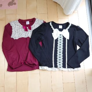 アクシーズファム(axes femme)のaxes femme kids　カットソー　トップス　２枚セット(Tシャツ/カットソー)