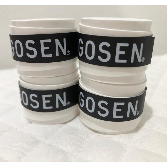 GOSEN(ゴーセン)のGOSEN グリップテープ 4個★迅速発送 白色 ゴーセン マイバチ✳︎色変更可 エンタメ/ホビーのエンタメ その他(その他)の商品写真