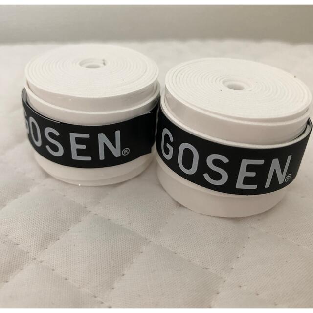 GOSEN(ゴーセン)のGOSEN グリップテープ 2個★迅速発送 白色 ゴーセン マイバチ✳︎色変更可 エンタメ/ホビーのエンタメ その他(その他)の商品写真