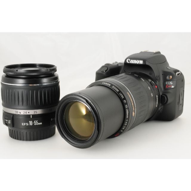 初心者向け】Canon EOS kiss X9 標準/望遠 Wレンズ 高性能 - デジタル一眼