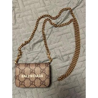 グッチ(Gucci)のGUCCI BALENCIAGA  チェーンミニウォレット グッチ　バレンシアガ(財布)