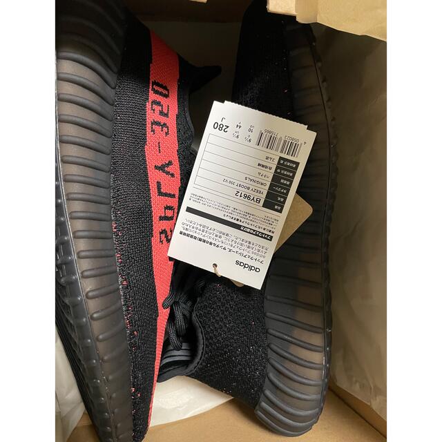 靴/シューズadidas YEEZY Boost 350 V2 Core Black/Red