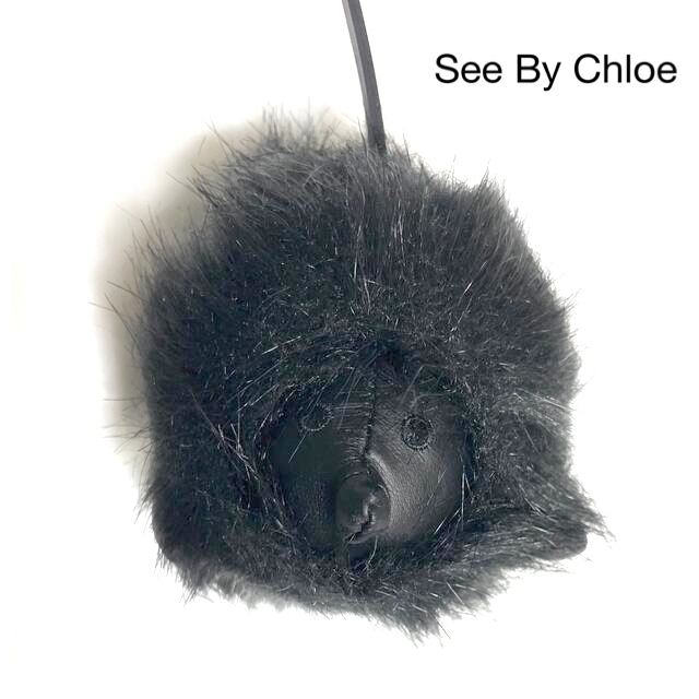 SEE BY CHLOE(シーバイクロエ)のSee by Chloe ☆ハリネズミチャーム　黒 レディースのアクセサリー(チャーム)の商品写真