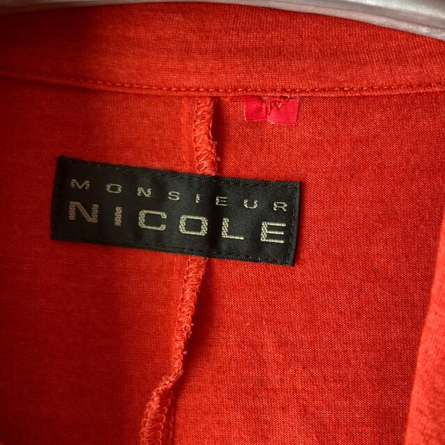 NICOLE(ニコル)のNICOLE 綿ジャケット　レッド メンズのジャケット/アウター(テーラードジャケット)の商品写真