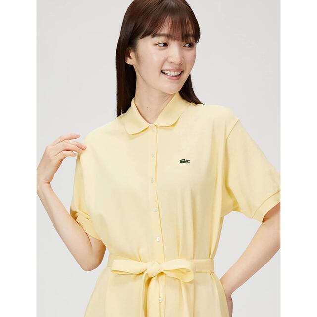 【新品未使用】ラコステ　LACOSTE ポロドレス　ワンピース　イエロー　黄