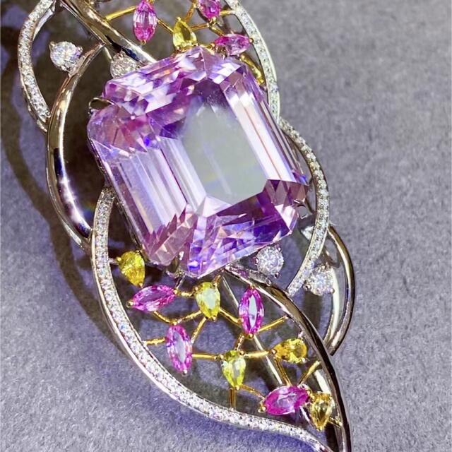 天然クンツァイト ネックレス 11ct k18¥