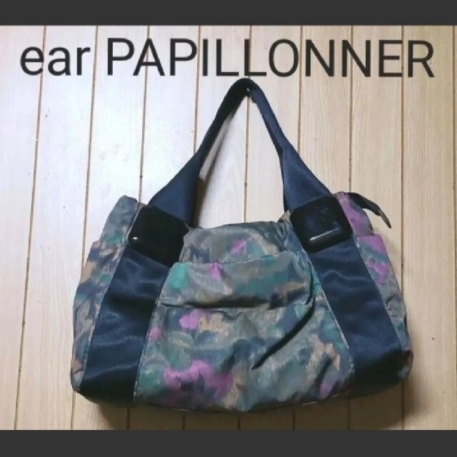 ear PAPILLONNER(イアパピヨネ)の【 ear PAPILLONNER 】スクエア樹脂パーツトートバッグ レディースのバッグ(トートバッグ)の商品写真