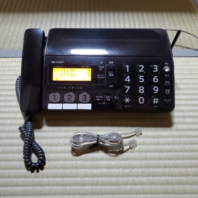 シャープ FAX付き電話機 子機２台 普通紙 UX-D20CW
