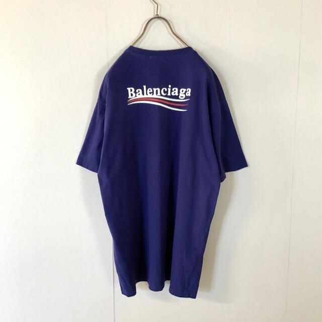 BALENCIAGA キャンペーンロゴ tシャツ ブルー 商品の状態 *値下げしま