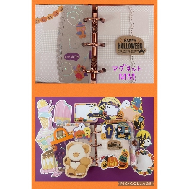 おすそ分けファイル★Halloweenバインダー ハンドメイドの文具/ステーショナリー(その他)の商品写真