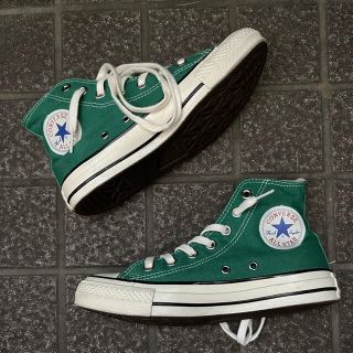 コンバース(CONVERSE)のコンバース　緑　グリーン　23.5(スニーカー)