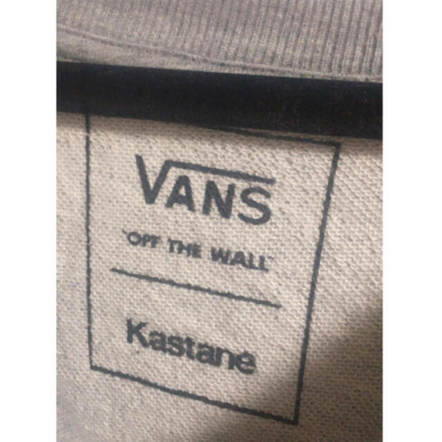 Kastane(カスタネ)のkastane vans コラボレーションスウェット　トレーナー　グレー レディースのトップス(トレーナー/スウェット)の商品写真