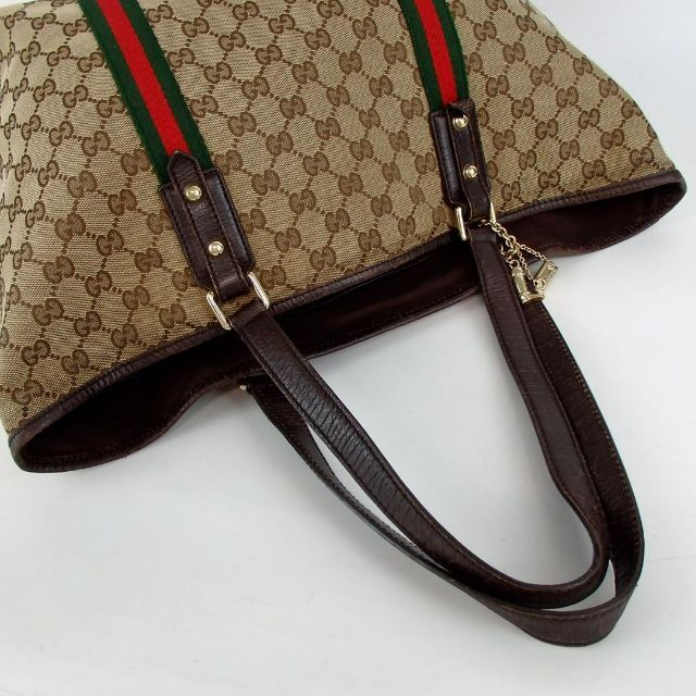 Gucci(グッチ)のmaria様 専用 GUCCI グッチ キャンバス シェリーライン トートバッグ レディースのバッグ(トートバッグ)の商品写真