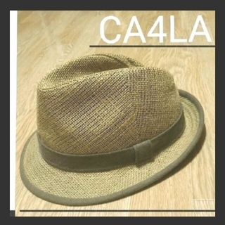 カシラ(CA4LA)の【CA4LA 】中折れストローハット 中折れハット パナマハット(ハット)
