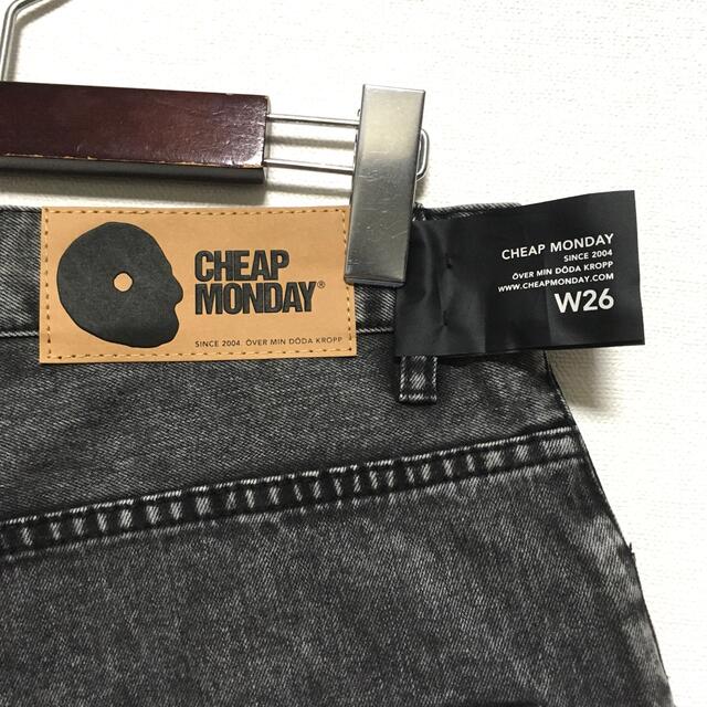 CHEAP MONDAY(チープマンデー)のCHEAP MONDAY☆ブラックデニム☆ショートパンツ☆新品未使用☆ メンズのパンツ(デニム/ジーンズ)の商品写真