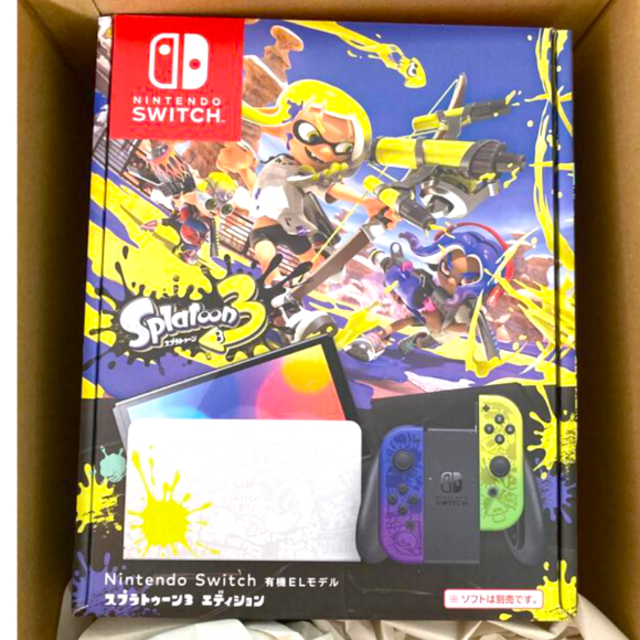 Nintendo Switch 有機ELモデル スプラトゥーン3エディション本体のみパッケージ種類